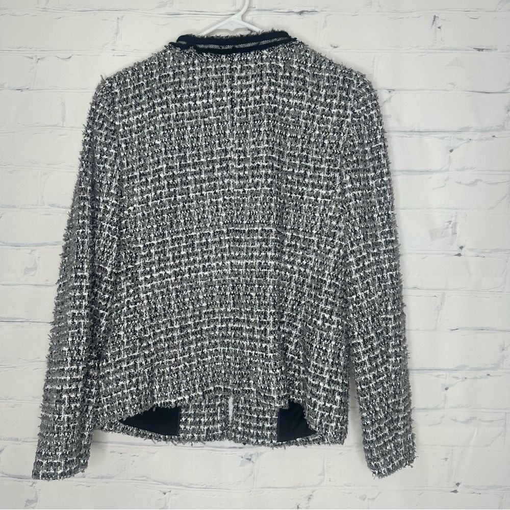 Talbots‎ size 6 silver/black blazer - Picture 4 of 4